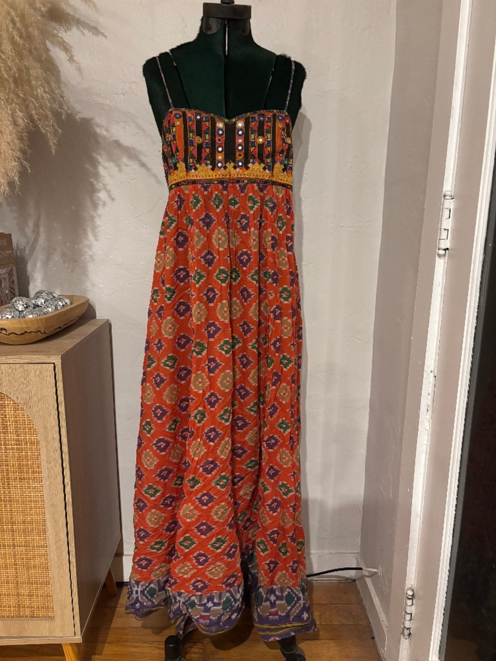 Embroidered Denim & Supply maxi dress